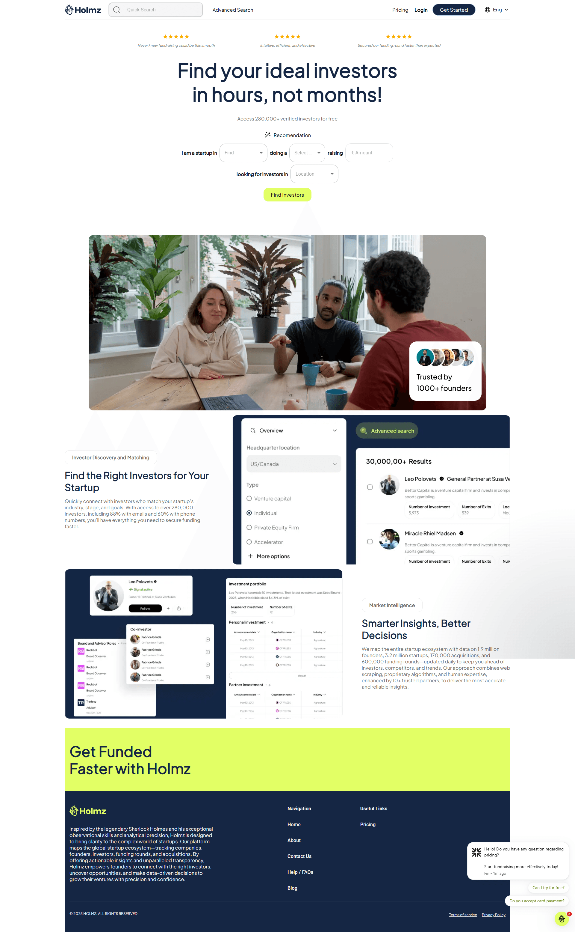 Holmz – Plattform für Startup-Finanzierung
